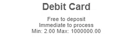 Betway debit card deposit