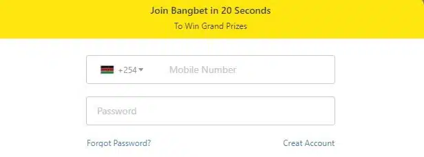 BangBet Login Account