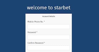 StarBet Registration