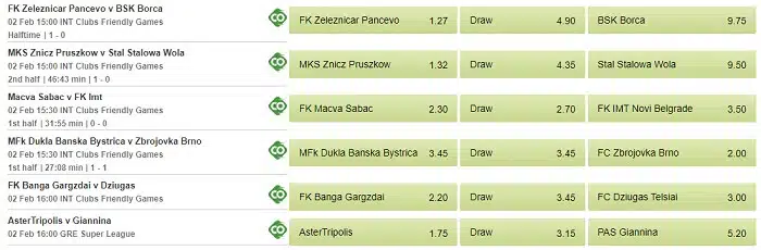 Livescore Betway