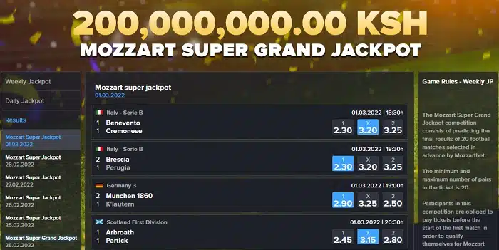 Mozzartbet Super Jackpot Prediction