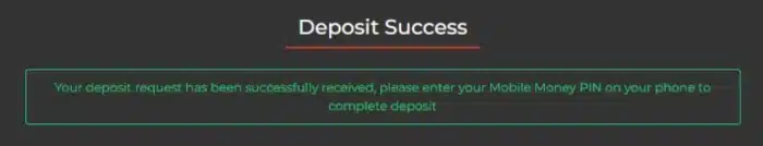 Complete Deposit Process