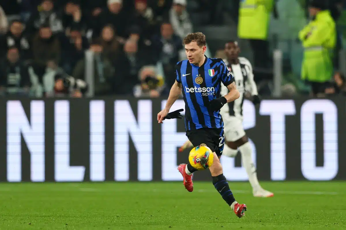 Nicolo Barella of Inter seen in action during the Serie A Enilive 2024/2025 match between Juventus and Inter