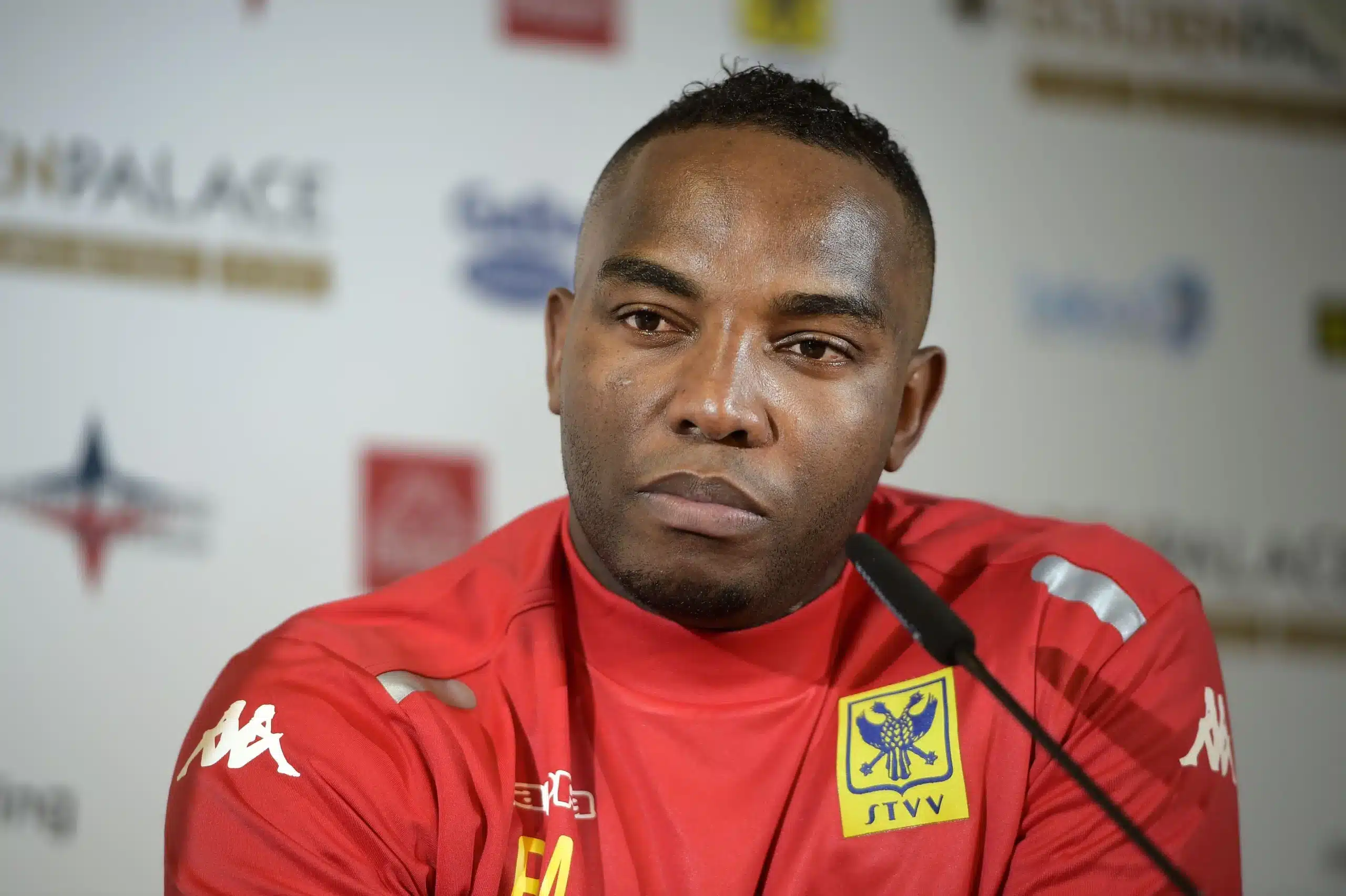STVV's new assistant coach Benni McCarthy pictured during a press conference