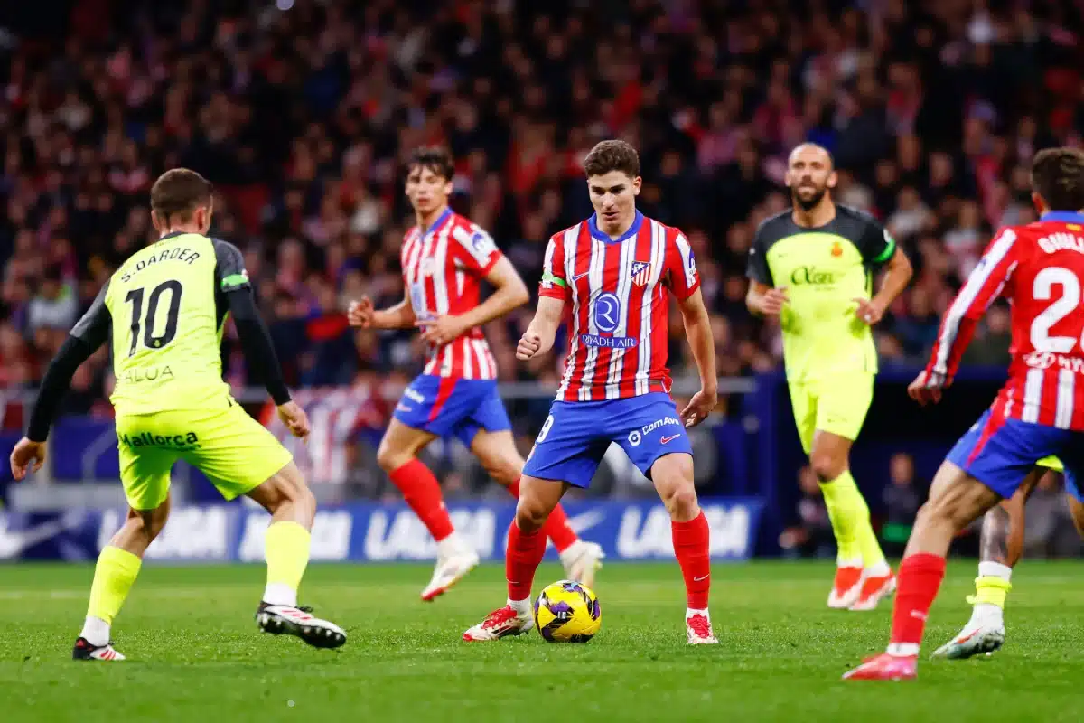 Julian Alvarez of Atletico de Madrid during the Spanish championship La Liga football match