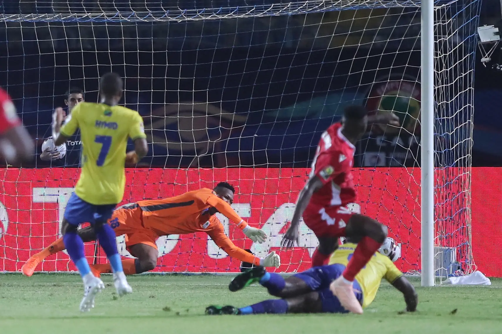 Kenya's Michael Olunga (2-R) scores his side's second goal during the 2019 Africa Cup of Nations