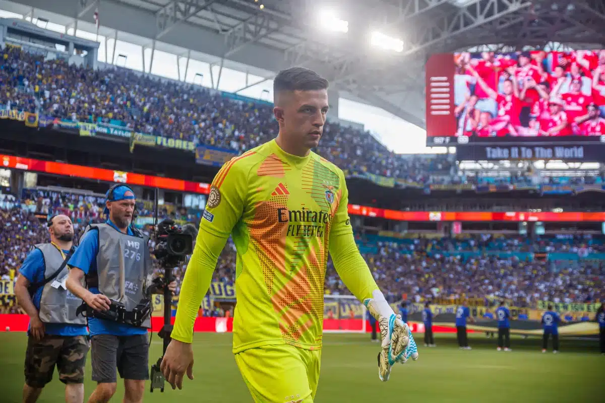 Goalkeeper Anatoliy Trubin of Benfica during the FIFA Club World Cup 2025 match between Boca Juniors and SL Benfica
