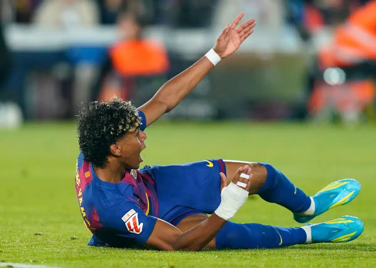 Lamine Yamal during the La Liga EA Sports match between FC Barcelona and RC Celta de Vigo, 22 April 2026