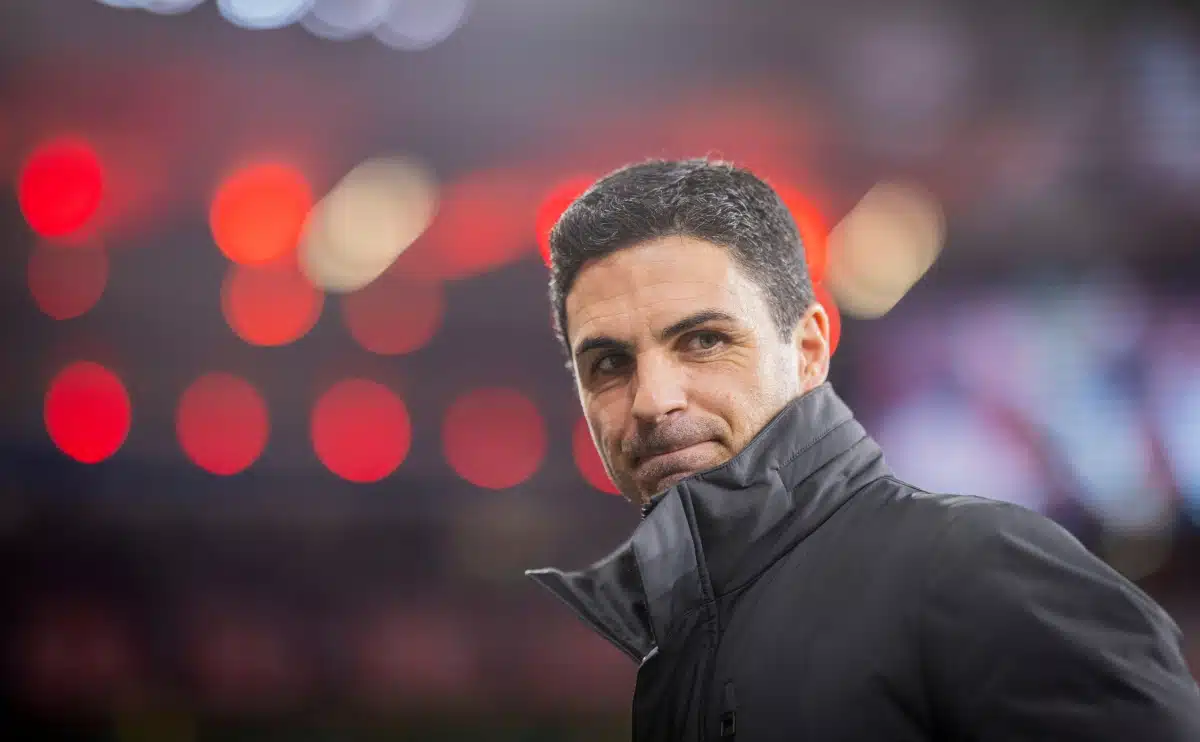 Trainer Mikel Arteta (Arsenal) Bayer Leverkusen - Arsenal, 11th Mar 2026