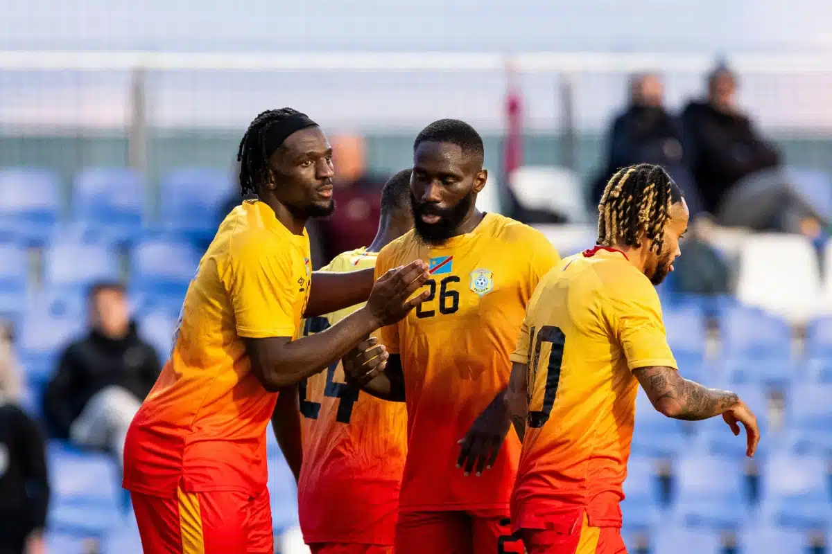 Rocki Bushiri and Arthur Masuaku of DR Congo during DR Congo vs Zambia international friendly, 16th Dec, 2025