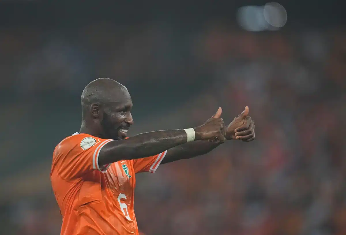 Fofana (Ivory Coast) gestures during the AFCON, 2024