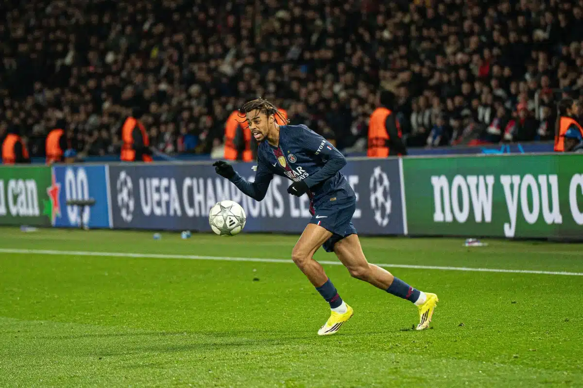 Bradley Barcola of PSG during Champions League match between PSG and Newcastle, 28 January 2026