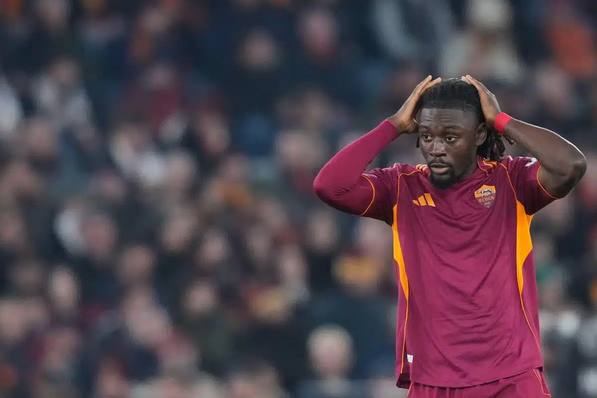 Roma’s Manu Kone during the Serie A soccer match, 2026