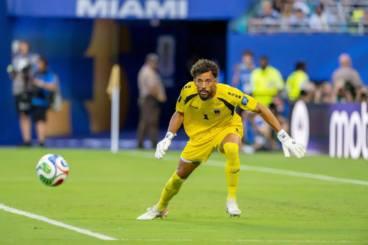 Vozinha of Cabo Verde plays the ball downfield, 2026